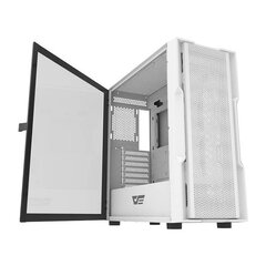 Darkflash DK431 computer case + 4 fans (white) cena un informācija | Datoru korpusi | 220.lv