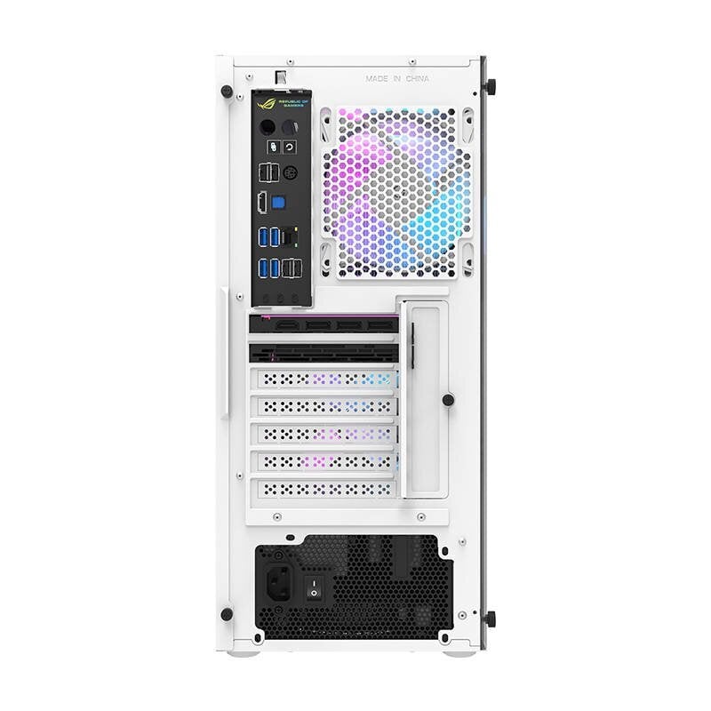 Darkflash DK351 computer case + 4 fans (white) cena un informācija | Datoru korpusi | 220.lv