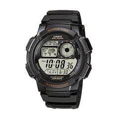 Vīriešu Pulkstenis Casio WORLD TIME ILLUMINATOR - 10 gadu baterija (Ø 43 mm) S7201202 cena un informācija | Vīriešu pulksteņi | 220.lv