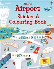 Airport Sticker and Colouring Book cena un informācija | Grāmatas mazuļiem | 220.lv