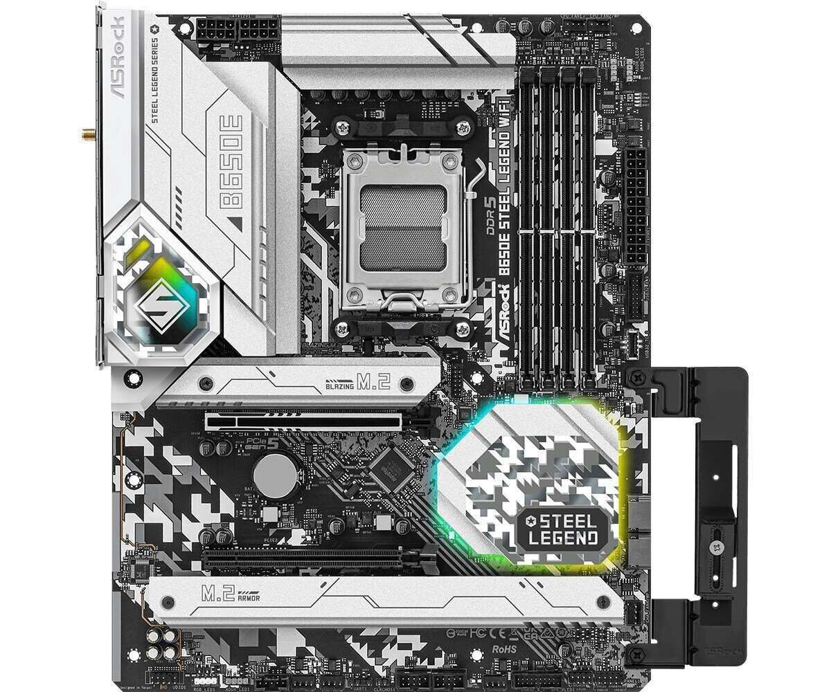 ASRock B650E Steel Legend WiFi, ATX, AM5, DDR5 cena un informācija | Mātesplates | 220.lv