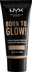 Grima pamats NYX Born To Glow! Soft Beige, 30 ml cena un informācija | Grima bāzes, tonālie krēmi, pūderi | 220.lv