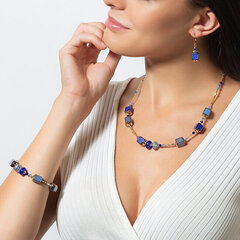 Lampglas Debeszili sieviešu auskari Triple Blue izgatavoti no Lampglas ECU28 pērlēm цена и информация | Серьги | 220.lv
