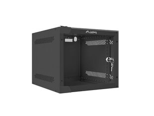 LANBERG 10" WALL-MOUNTED RACK CABINET 4U (280X310, BLACK) cena un informācija | Komponentu piederumi | 220.lv