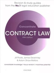 Contract Law Concentrate: Law Revision and Study Guide 5th Revised edition cena un informācija | Ekonomikas grāmatas | 220.lv