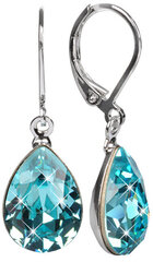 Levien Элегантные серьги с кристаллами Pear Light Turquoise цена и информация | Серьги | 220.lv