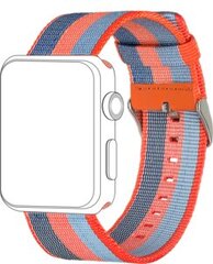 Topp Watch Band Textile Orange Blue cena un informācija | Viedpulksteņu un viedo aproču aksesuāri | 220.lv