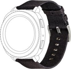 Topp Watch Band Textile Black цена и информация | Аксессуары для смарт-часов и браслетов | 220.lv