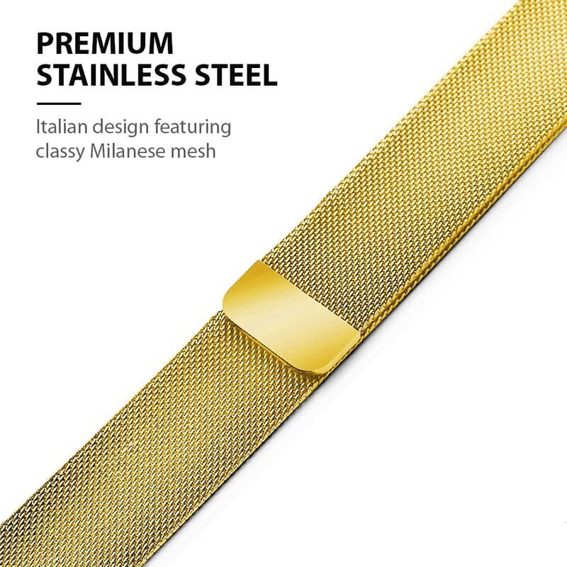 Crong Milano Steel Gold cena un informācija | Viedpulksteņu un viedo aproču aksesuāri | 220.lv
