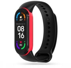 Tech-Protect watch strap IconBand Xiaomi Mi Band 5/6/7, black/red цена и информация | Аксессуары для смарт-часов и браслетов | 220.lv