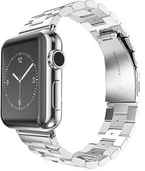 Сменный ремешок 4wrist для Apple Watch - серебристый 42/44/45 мм цена и информация | Аксессуары для смарт-часов и браслетов | 220.lv