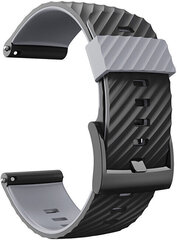 4wrist Watch Band Black/Grey cena un informācija | Viedpulksteņu un viedo aproču aksesuāri | 220.lv