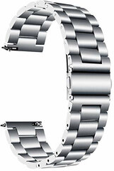 Сменный ремешок 4wrist для Samsung Galaxy Watch - серебро 20 мм цена и информация | Аксессуары для смарт-часов и браслетов | 220.lv