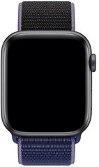 Спортивный ремешок 4wrist для Apple Watch - Синий / Чёрный 42/44/45 мм цена и информация | Аксессуары для смарт-часов и браслетов | 220.lv