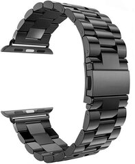 Сменный ремешок 4wrist для Apple Watch - чёрный 42/44/45 мм цена и информация | Аксессуары для смарт-часов и браслетов | 220.lv