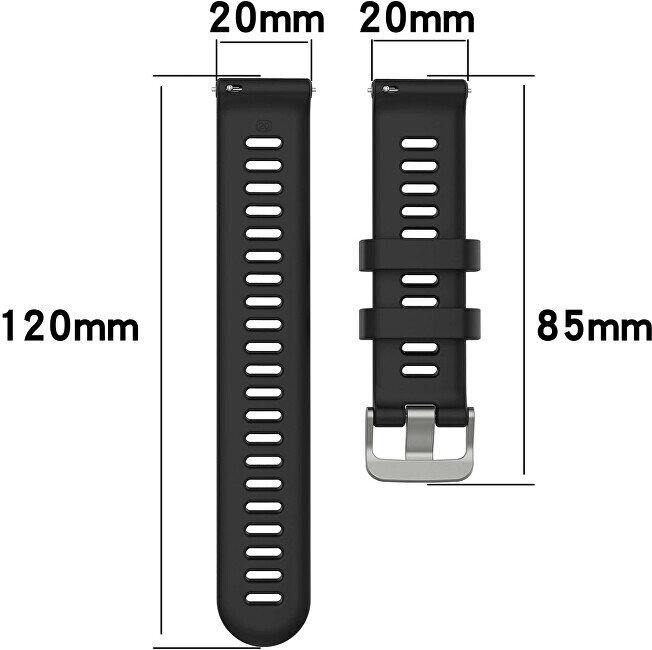 4wrist Watch Band Black cena un informācija | Viedpulksteņu un viedo aproču aksesuāri | 220.lv