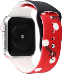 4wrist Watch Band Minnie Black/Red cena un informācija | Viedpulksteņu un viedo aproču aksesuāri | 220.lv