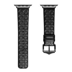 Dux Ducis Leather Watch Band Bracelet Genuine Black cena un informācija | Viedpulksteņu un viedo aproču aksesuāri | 220.lv