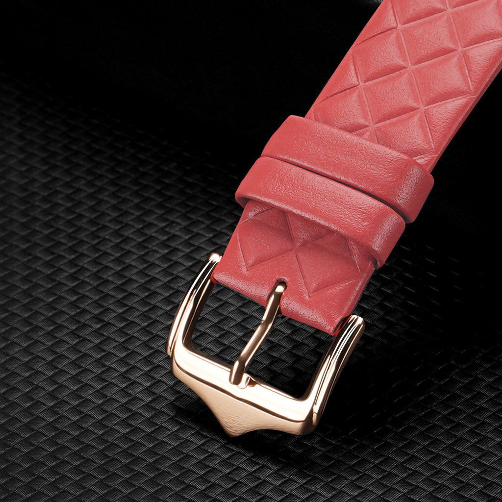Dux Ducis Leather Watch Band Bracelet Genuine Red cena un informācija | Viedpulksteņu un viedo aproču aksesuāri | 220.lv