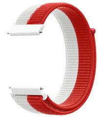 4wrist Watch Band Red/White cena un informācija | Viedpulksteņu un viedo aproču aksesuāri | 220.lv