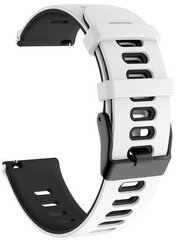 4wrist Watch Band White/Black cena un informācija | Viedpulksteņu un viedo aproču aksesuāri | 220.lv
