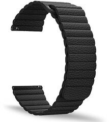 Ремешок 4wrist для классических часов - чёрный, 20 мм цена и информация | Аксессуары для смарт-часов и браслетов | 220.lv