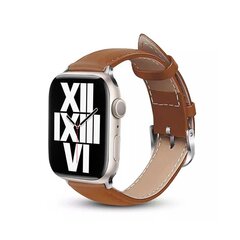 Crong Noble Band Leather Band Brown cena un informācija | Viedpulksteņu un viedo aproču aksesuāri | 220.lv