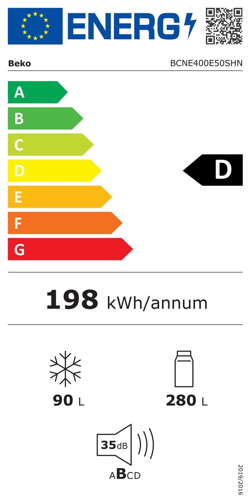 Beko BCNE400E50SHN цена и информация | Ledusskapji | 220.lv