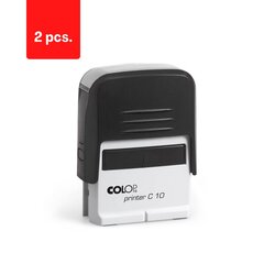 Korpuss COLOP PRINTER C10 balta krāsa ar zilu , iepakojumā 2 gab. цена и информация | Канцелярия | 220.lv