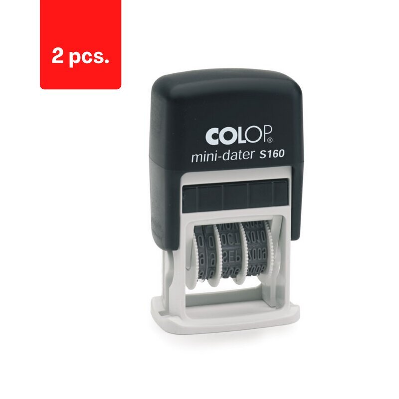 Pastmarka - mini datuma zīmogs COLOP S160, iepakojumā 2 gab. цена и информация | Kancelejas preces | 220.lv
