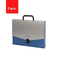 Korpuss - dokumentu kaste ar rokturi, PP, A4, iepakojums 2 gab. cena un informācija | Kancelejas preces | 220.lv