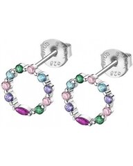 Серебряные серьги для женщин Lotus Silver кольцо с блестками LP3246-4 / 1 цена и информация | Серьги | 220.lv