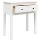 vidaXL konsoles galdiņš, balts, 70x35x75 cm, priedes masīvkoks cena un informācija | Konsoles galdiņi | 220.lv