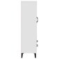 vidaXL augstais skapītis, balts, 70x31x115 cm, inženierijas koks cena un informācija | Kumodes | 220.lv