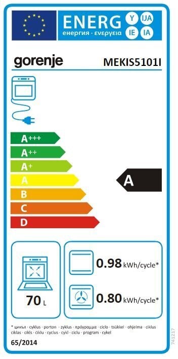 Gorenje MEKIS5101I цена и информация | Elektriskās plītis | 220.lv