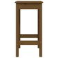vidaXL bāra krēsli, 2 gb., medus brūni, 40x40x78 cm, priedes masīvkoks cena un informācija | Virtuves un ēdamistabas krēsli | 220.lv
