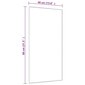 vidaXL durvju spogulis, melns, 40x80 cm, stikls un alumīnijs cena un informācija | Spoguļi | 220.lv