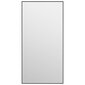 vidaXL durvju spogulis, melns, 40x80 cm, stikls un alumīnijs cena un informācija | Spoguļi | 220.lv
