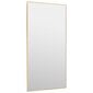 vidaXL durvju spogulis, zelta krāsa, 50x100 cm, stikls un alumīnijs цена и информация | Spoguļi | 220.lv