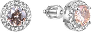 Серебряные серьги с цирконами Beneto AGUP1612S цена и информация | Серьги | 220.lv