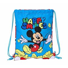 Mugursoma ar lencēm Mickey Mouse Happy Smiles (26 x 34 x 1 cm) cena un informācija | Skolas somas | 220.lv