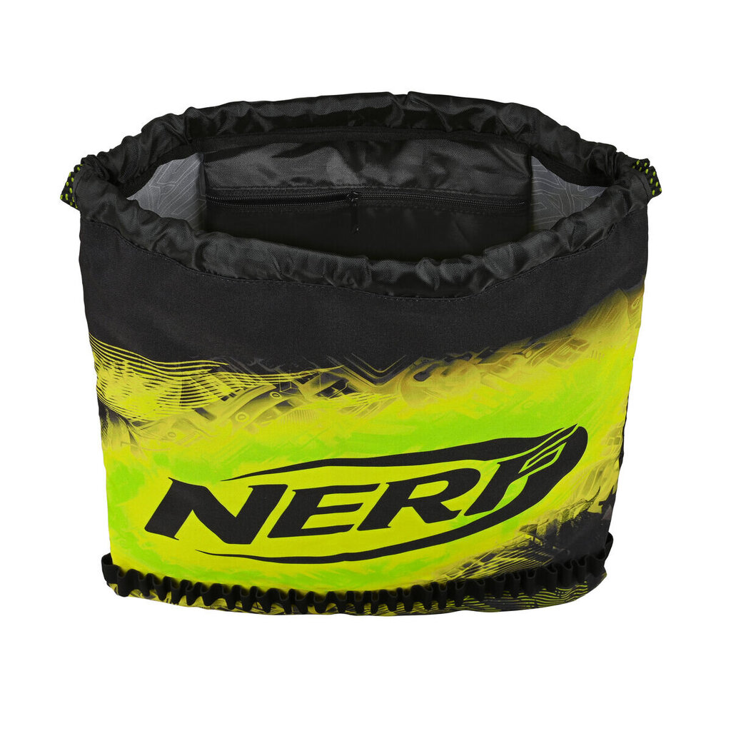 Mugursoma ar lencēm Nerf Neon Melns Kaķis (35 x 40 x 1 cm) cena un informācija | Skolas somas | 220.lv