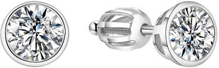 Серебряные серьги с мерцающим цирконом Beneto AGUP1714S цена и информация | Серьги | 220.lv