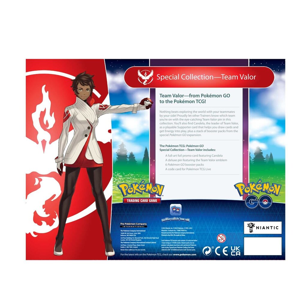 Настольная игра Pokemon TCG, Pokémon GO Special Collection Team Valor цена  | 220.lv