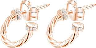 Круглые серьги из бронзы с цирконами Rosato Story RZO002 цена и информация | Серьги | 220.lv