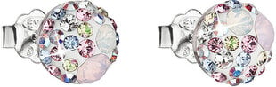 Нежные серьги с кристаллами Evolution Group 31136.3 Волшебная роза цена и информация | Серьги | 220.lv