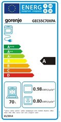 Gorenje GECS5C70XPA cena un informācija | Elektriskās plītis | 220.lv