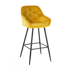 Барный стул BRITA, желтый бархат цена и информация | Стулья для кухни и столовой | 220.lv