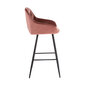 Bāra krēsls BRITA, rozā samts cena un informācija | Virtuves un ēdamistabas krēsli | 220.lv