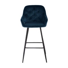 Барный стул BRITA, темно-синий бархат цена и информация | Стулья для кухни и столовой | 220.lv